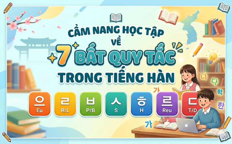 7 TRƯỜNG HỢP BẤT QUY TẮC TRONG TIẾNG HÀN